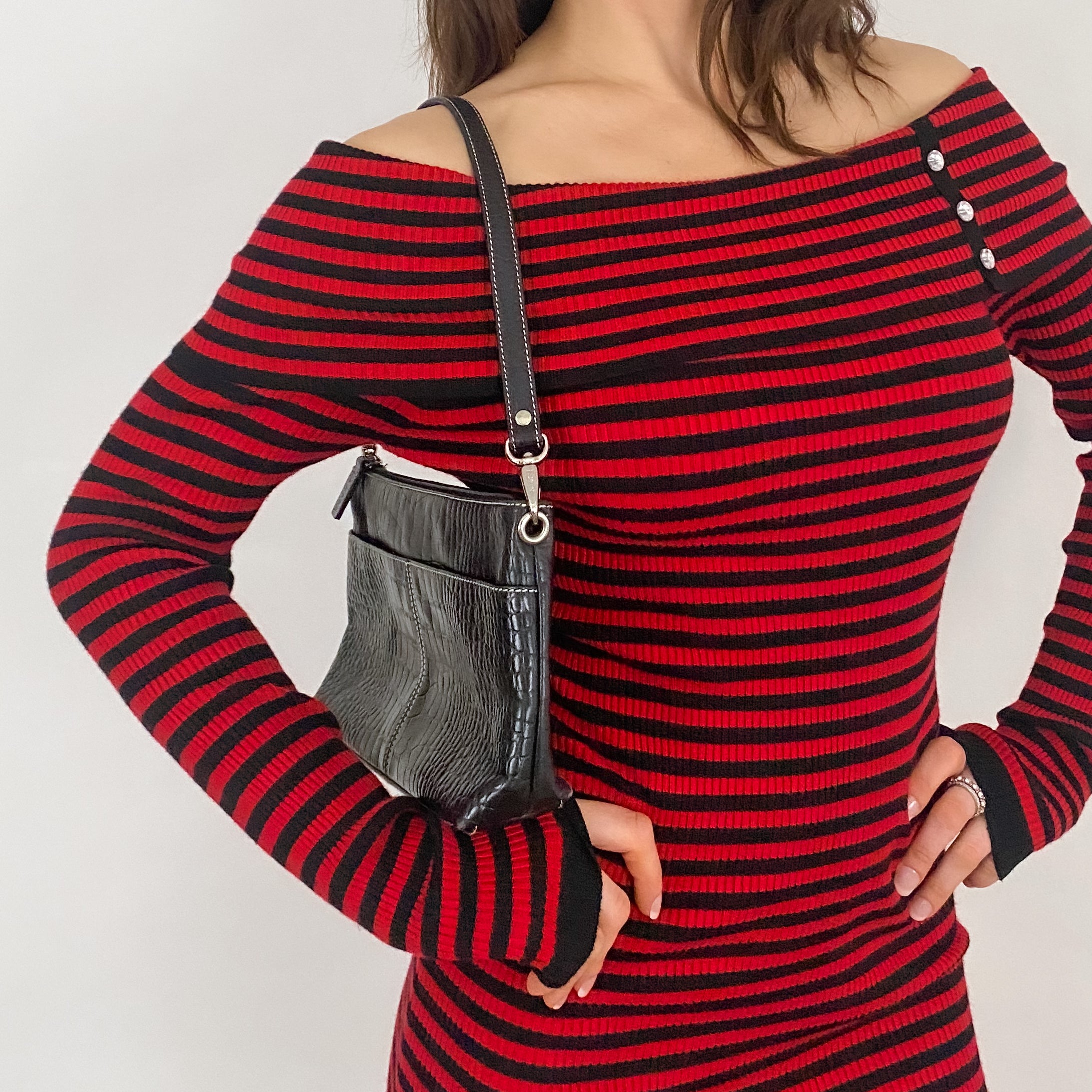 Ralph Lauren Black Leather Shoulder Bag