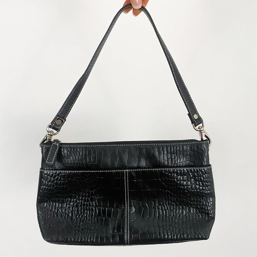 Ralph Lauren Black Leather Shoulder Bag