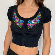 cropped sequin cardi - size s