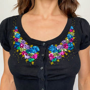cropped sequin cardi - size s