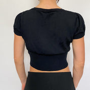 cropped sequin cardi - size s