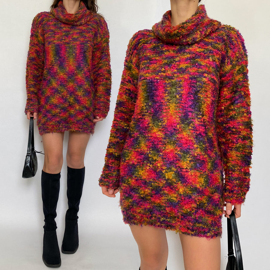 boucle sweater dress - size s