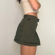 Olive Green Tyte Mini Skirt