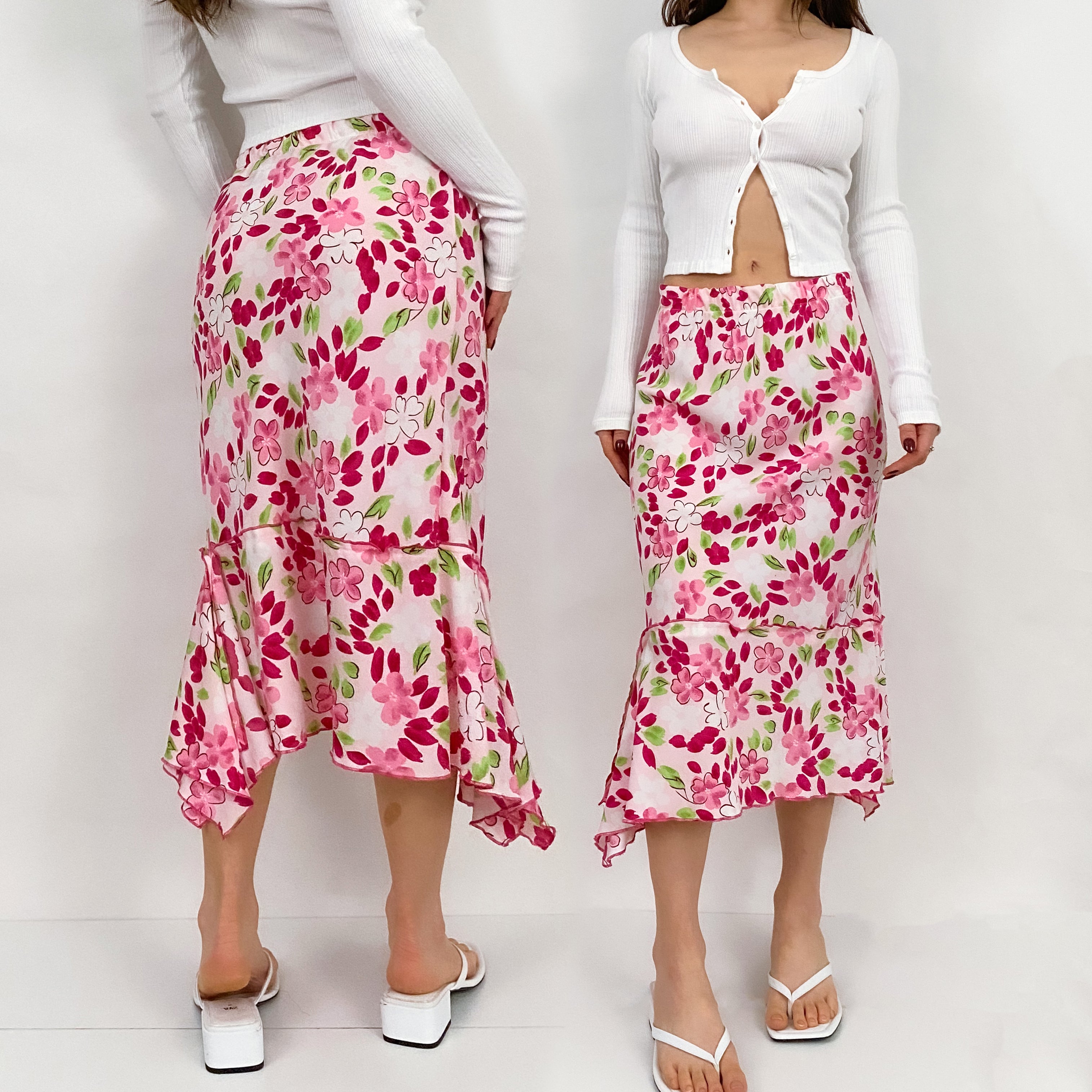 Floral Midi Skirt - Medium