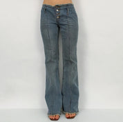 Zana Di Low Rise Frayed Jeans