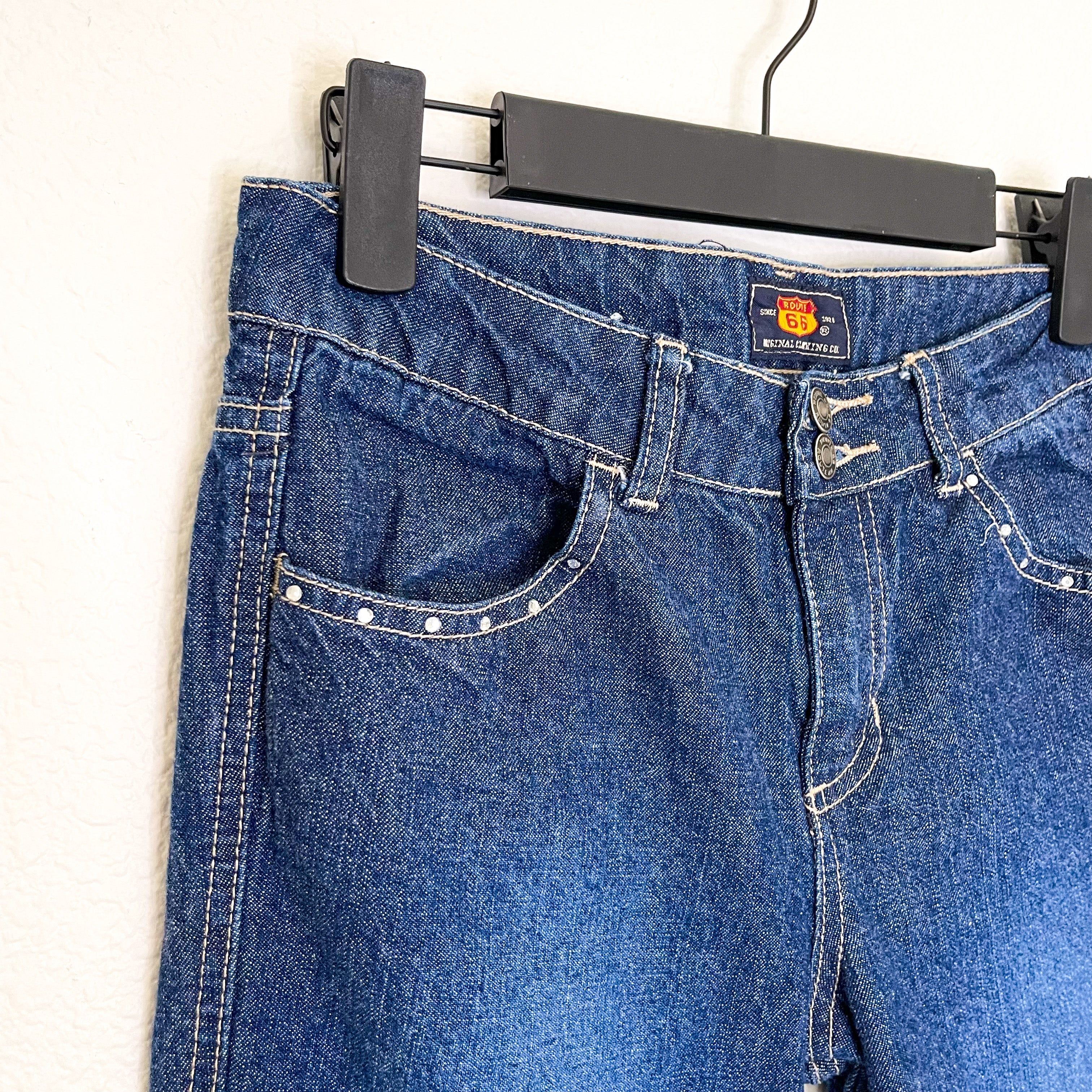 Rhinestone Super Flare Jeans