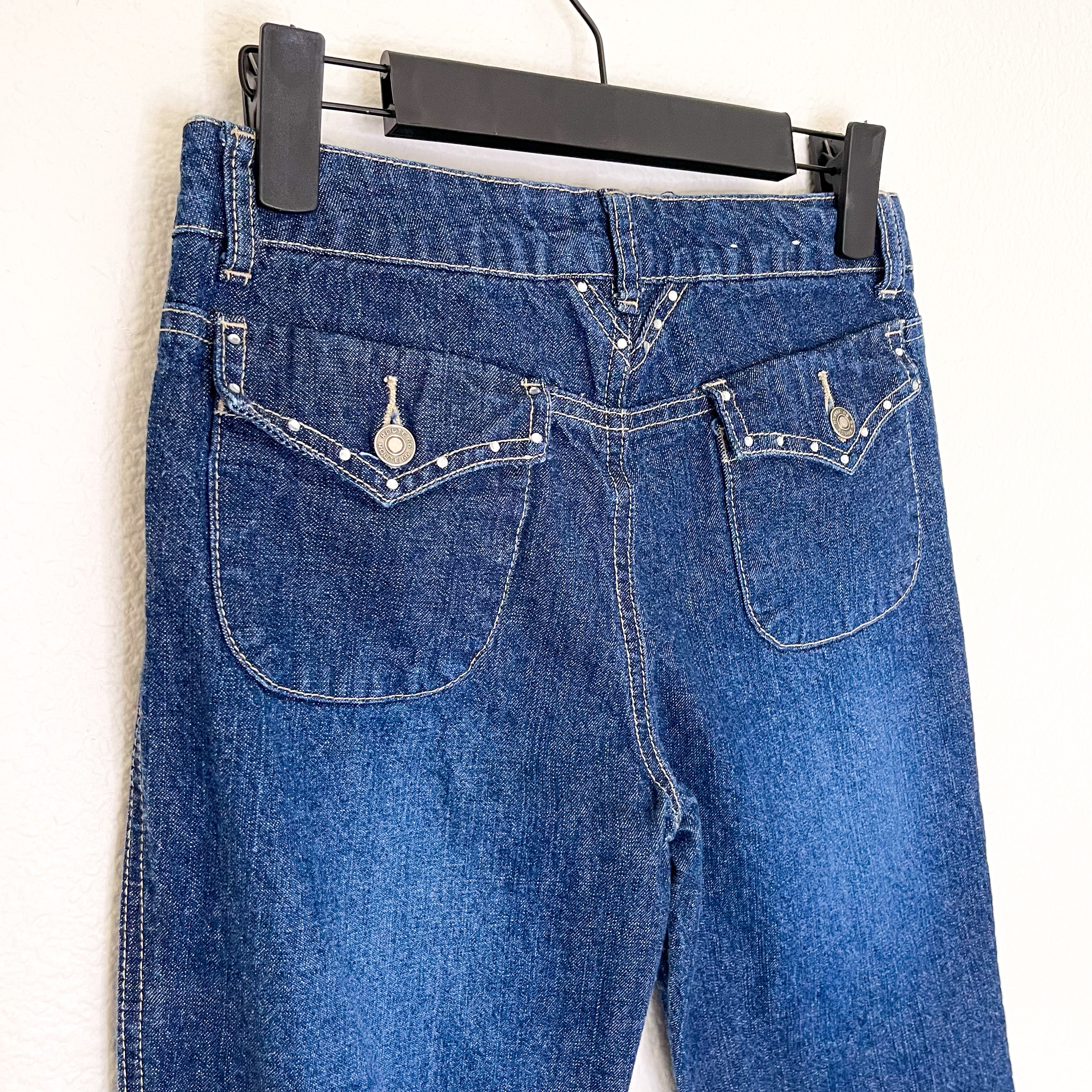 Rhinestone Super Flare Jeans