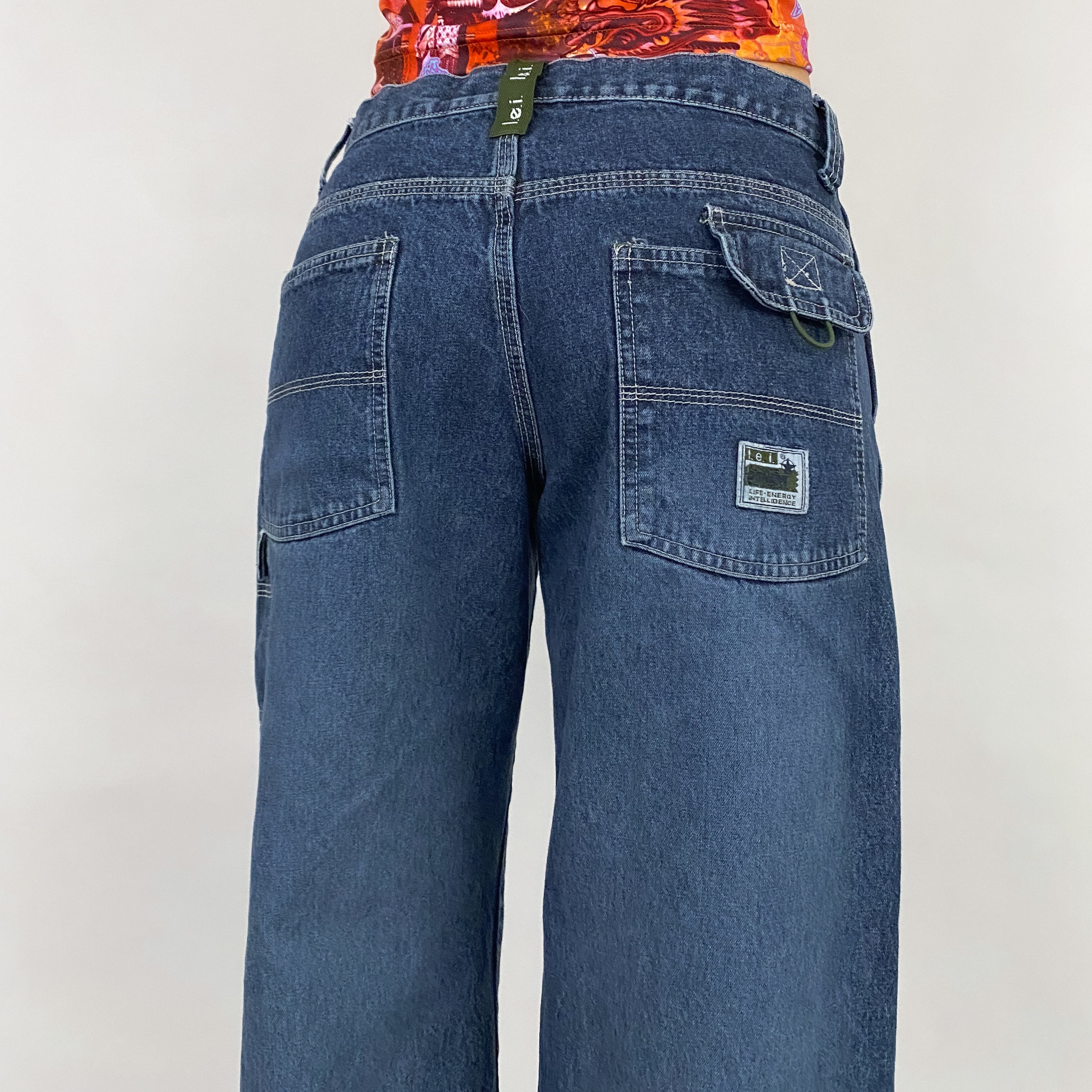 Y2K Denim Cargos - Size 7P