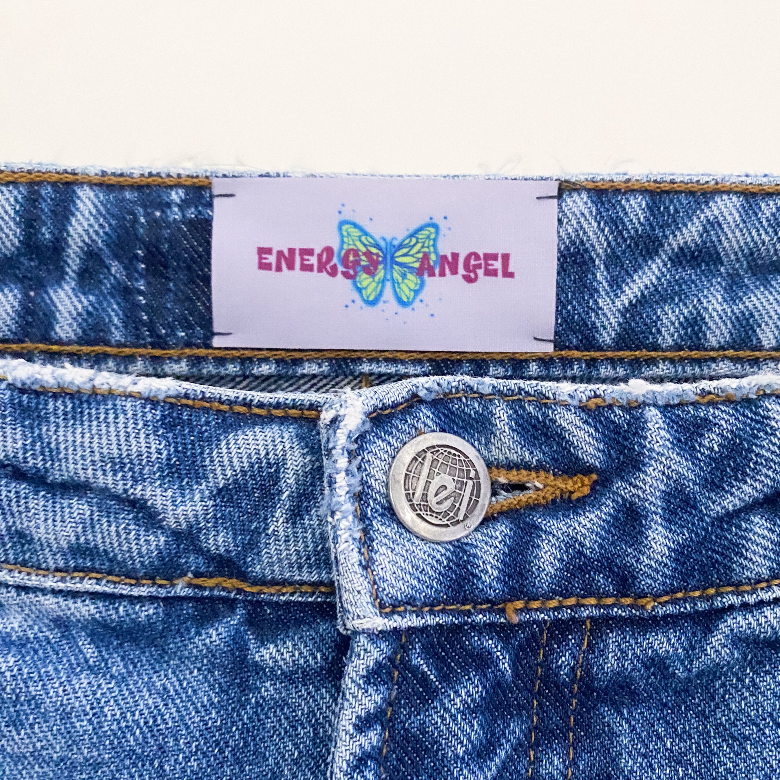 One-of-a-Kind Star Patchwork Denim Jeans