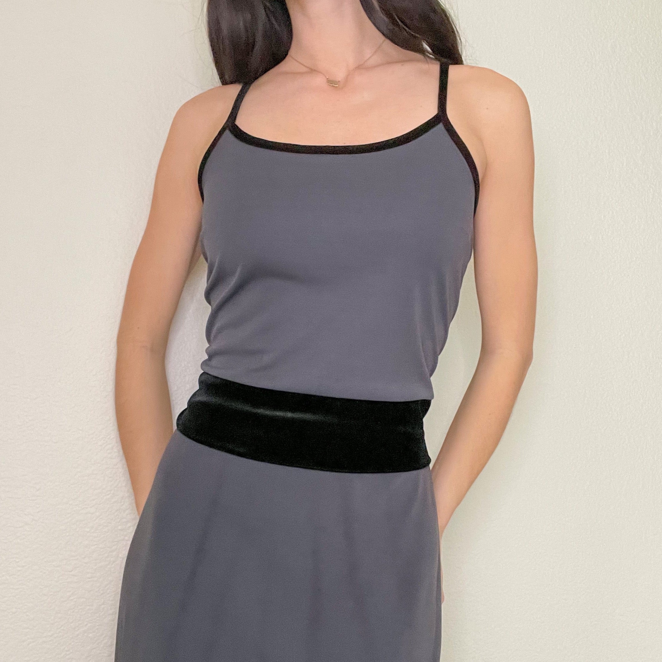 2-Piece Velvet 90s Midi Skirt Set