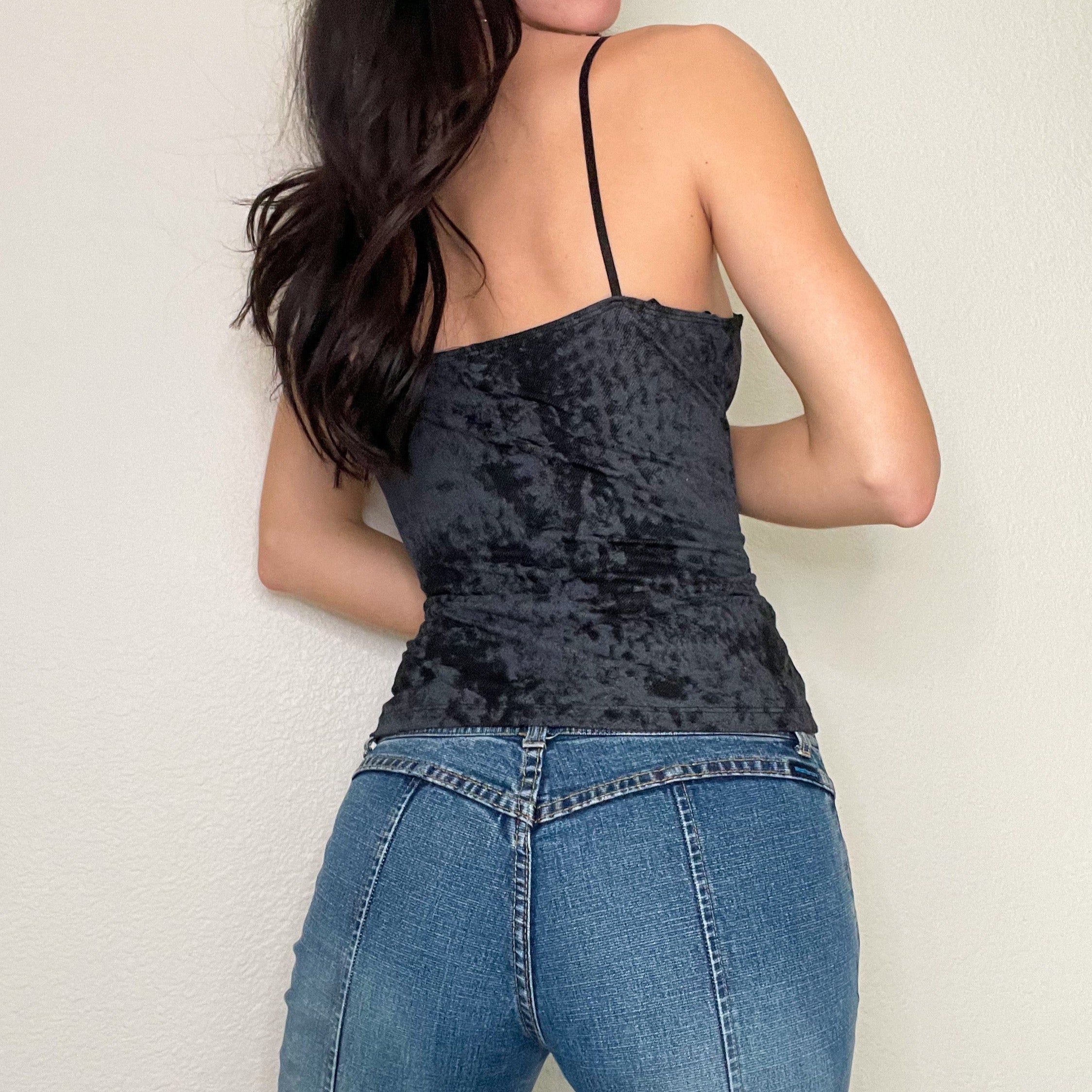 Grey Zip Up Corset Tank Top