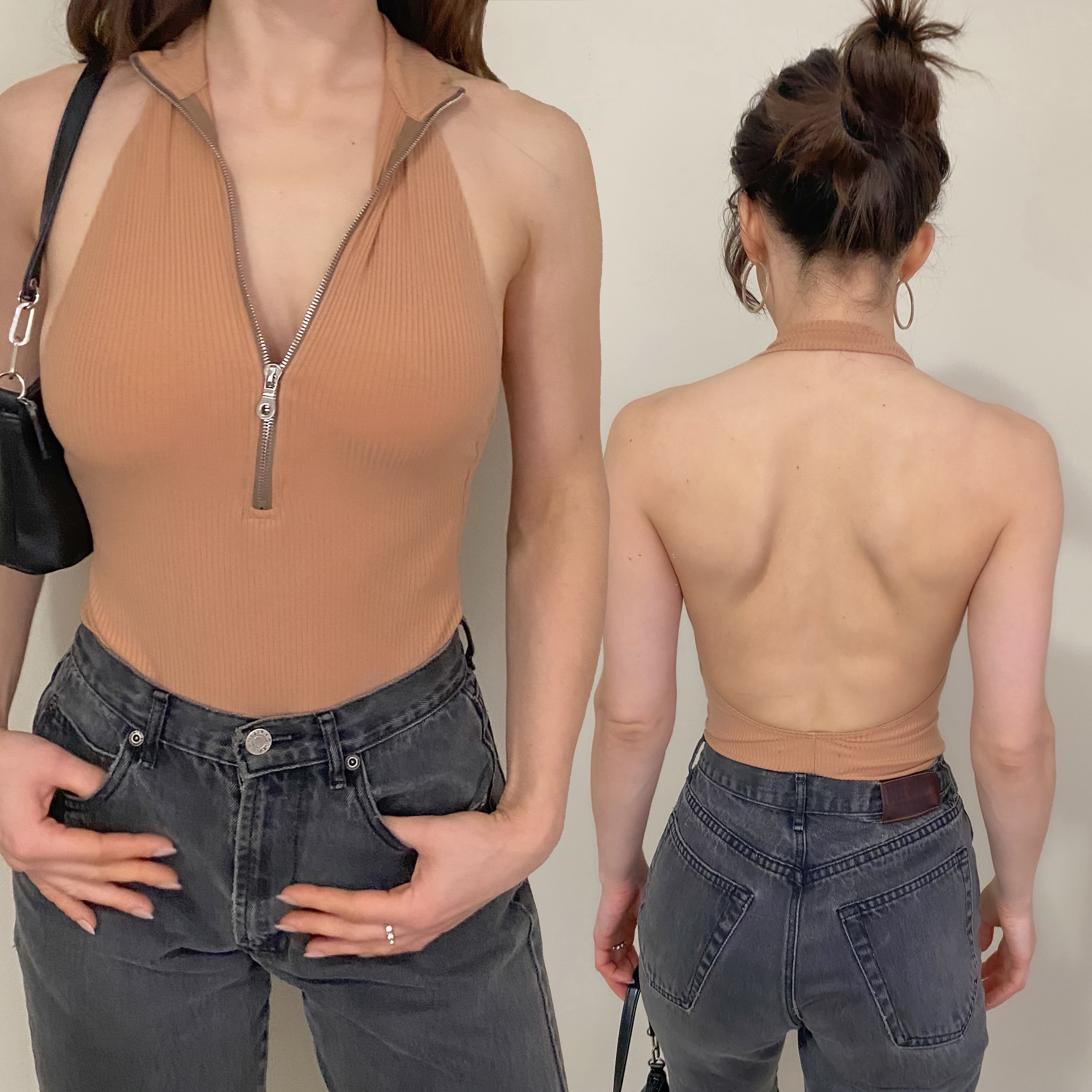 Reformation Open Back Bodysuit