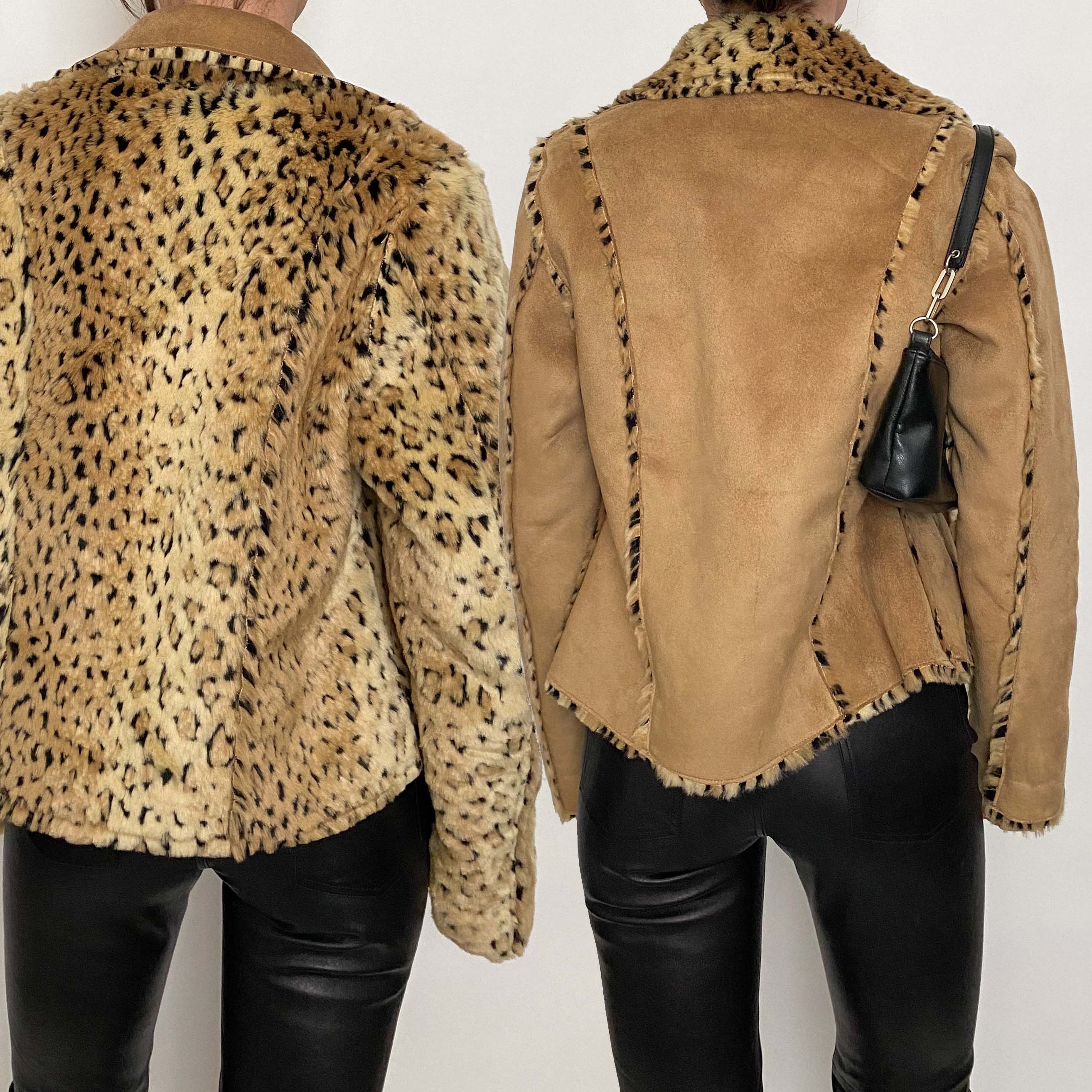 reversible cheetah jacket - medium