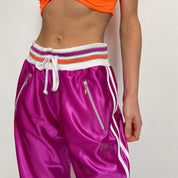 fuchsia track pants - medium