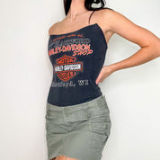Reworked Black Hartford Harley Corset