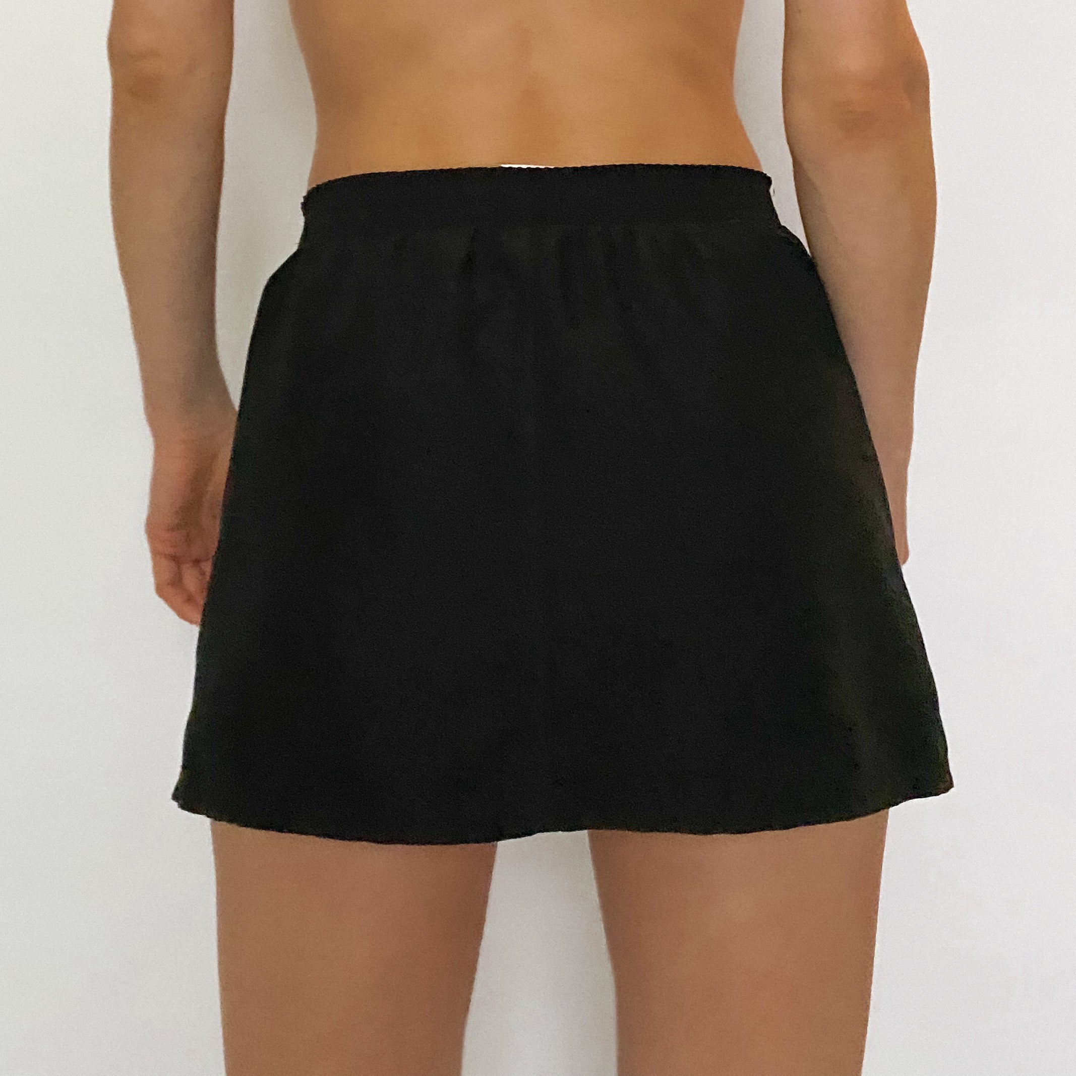 nylon mini skort - medium