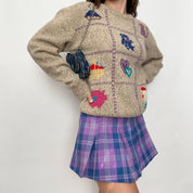 wool teddy sweater - large