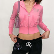 butterfly bebe crop - small