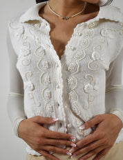 Beaded Cardigan Sweater