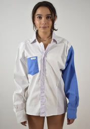 Colorblock Button Down Shirt