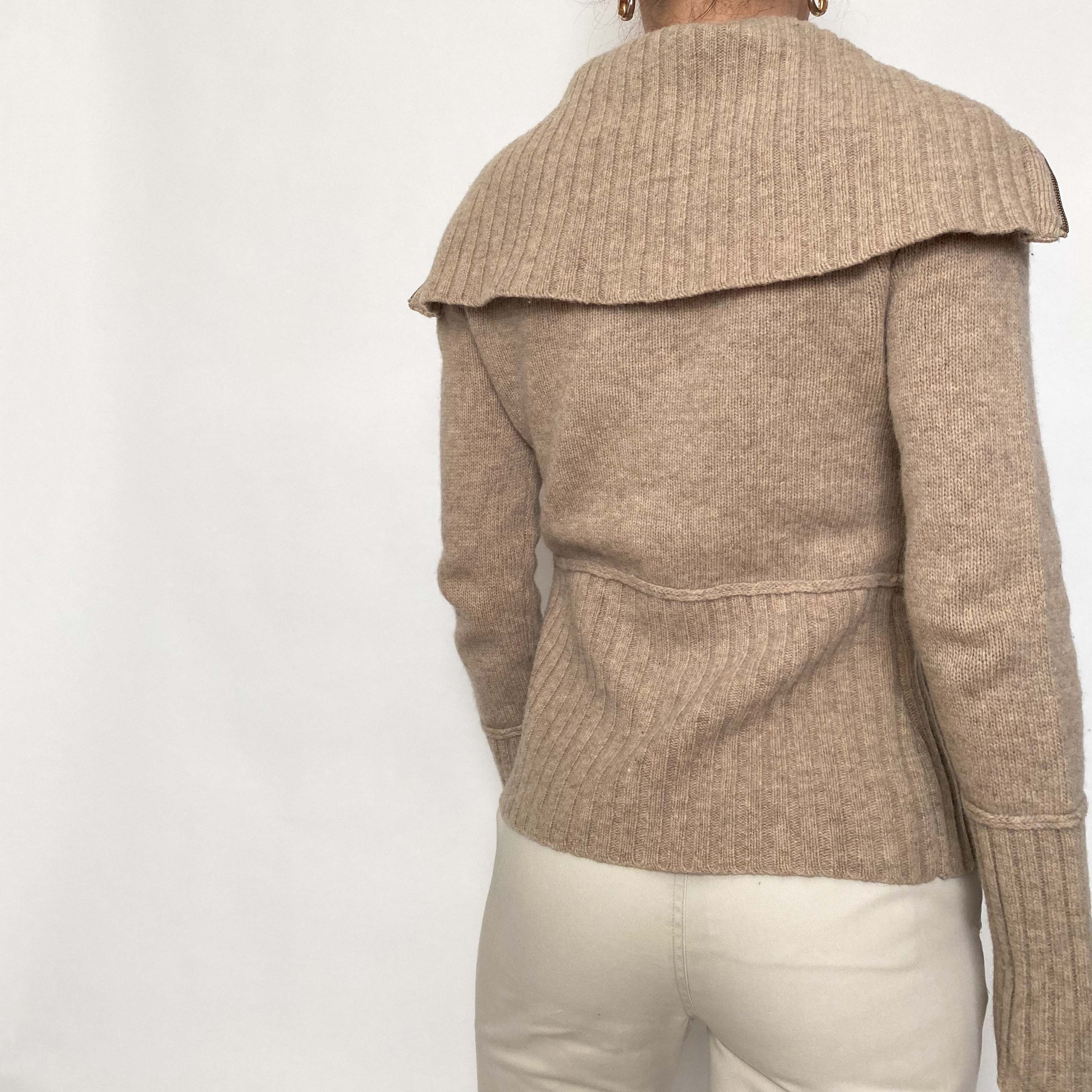 dkny lambswool double zip - medium