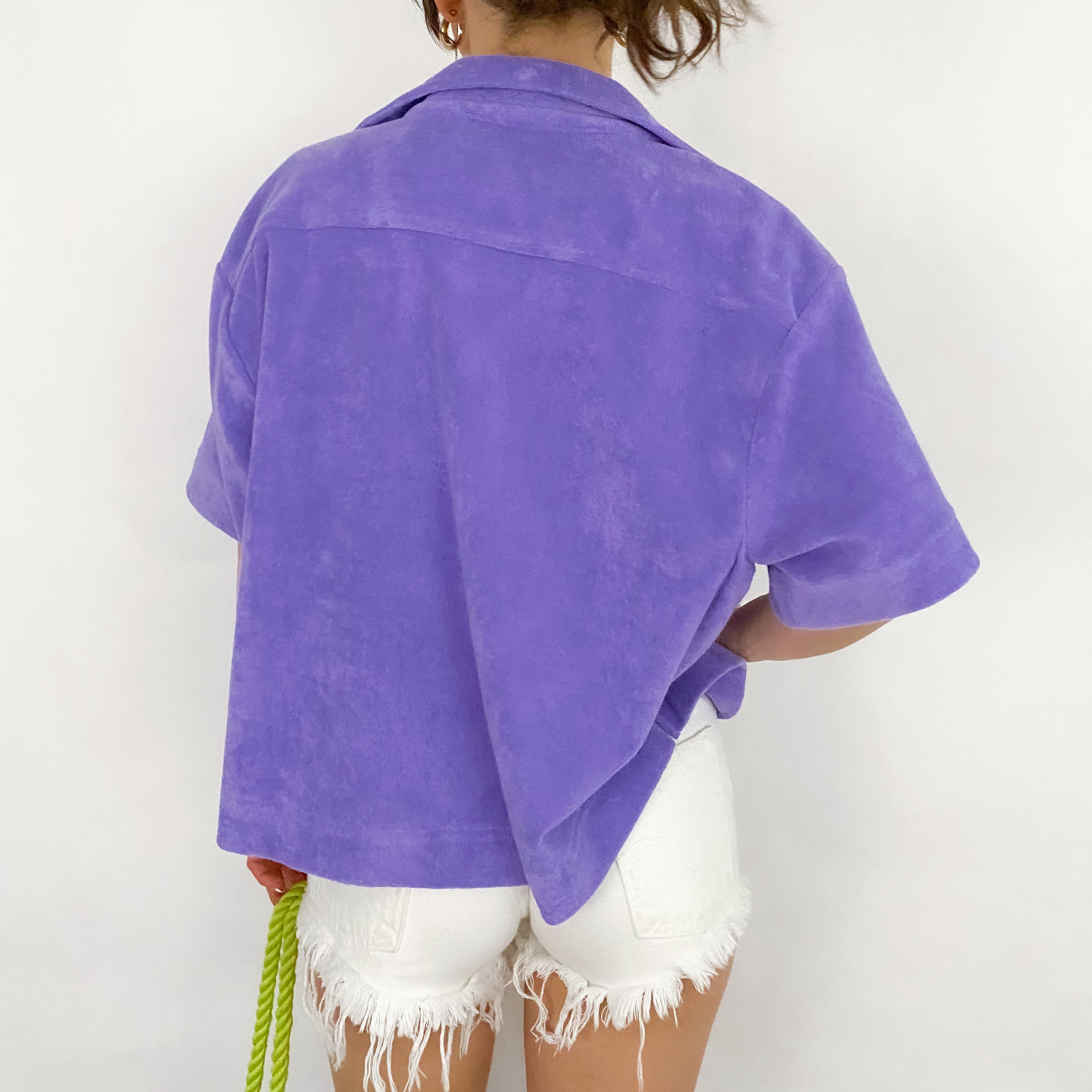 Terry Cloth Button Down - Small