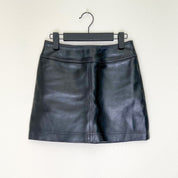 Deadstock Gap 90s Leather Mini Skirt