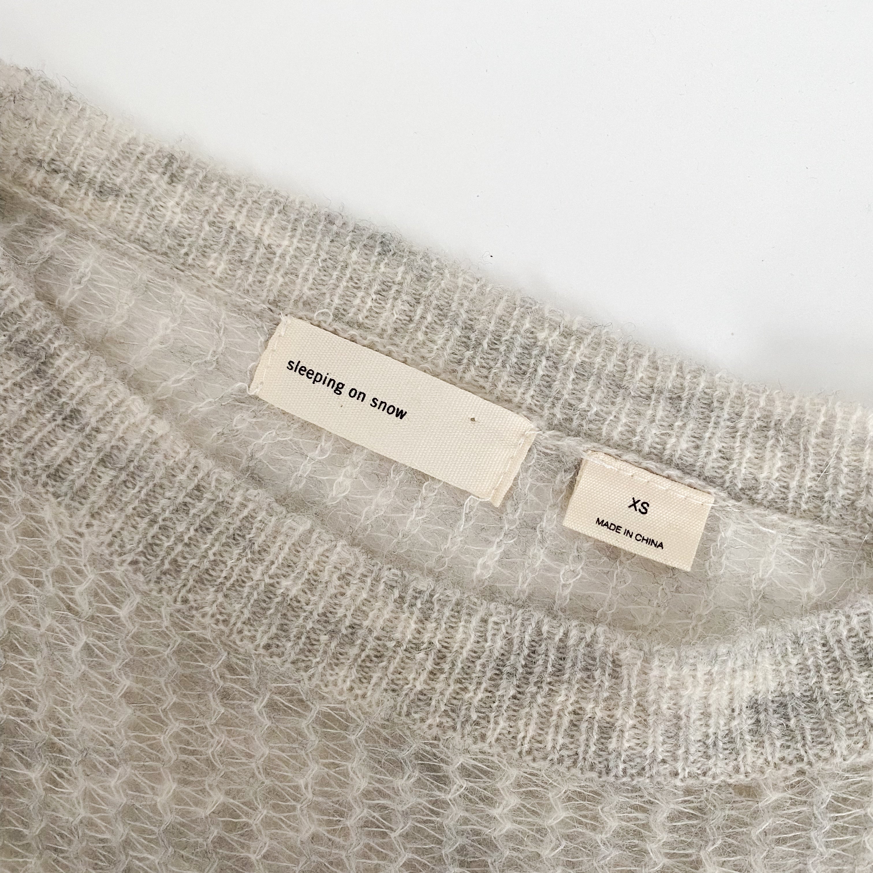 bell sleeve cropped sweater - xs