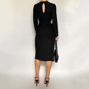 cut out sweater dress - large