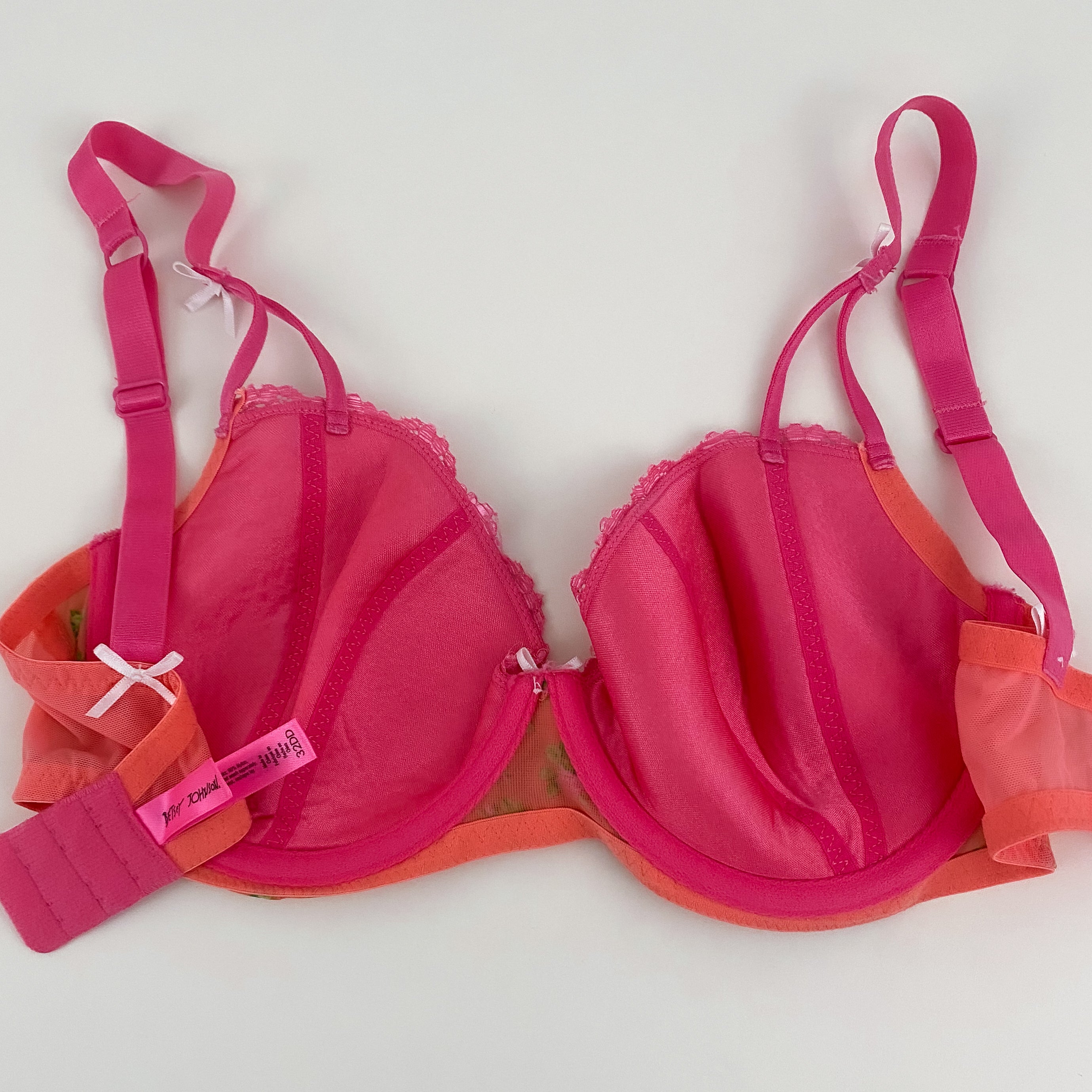 Betsey Johnson Floral Bra - 32DD