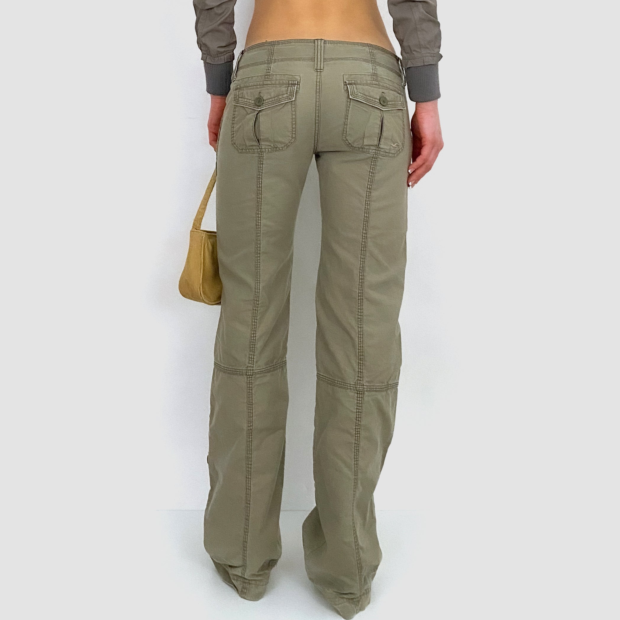 Y2K Olive Cargos - Small