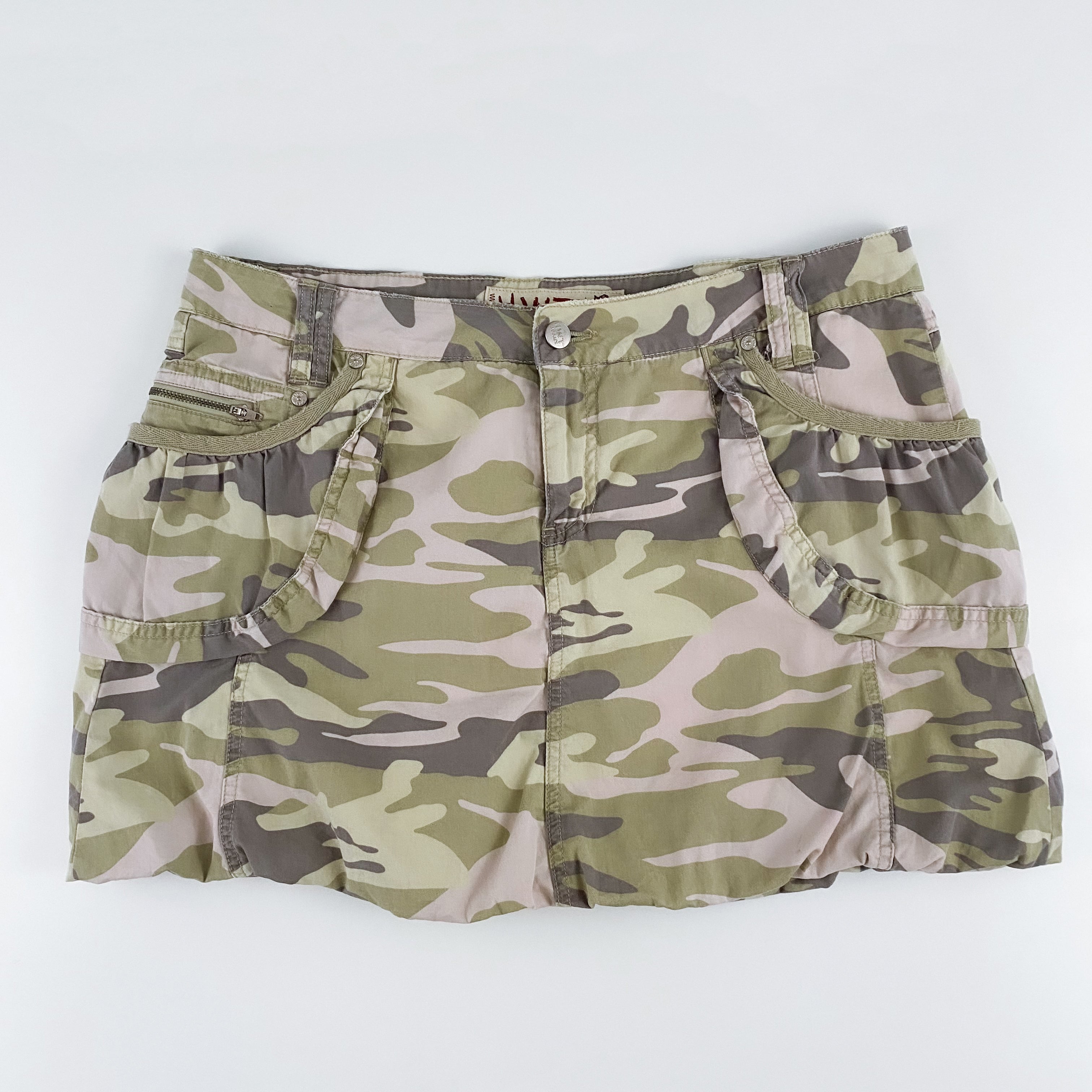 Camo Parachute Mini Skirt - 13/XL