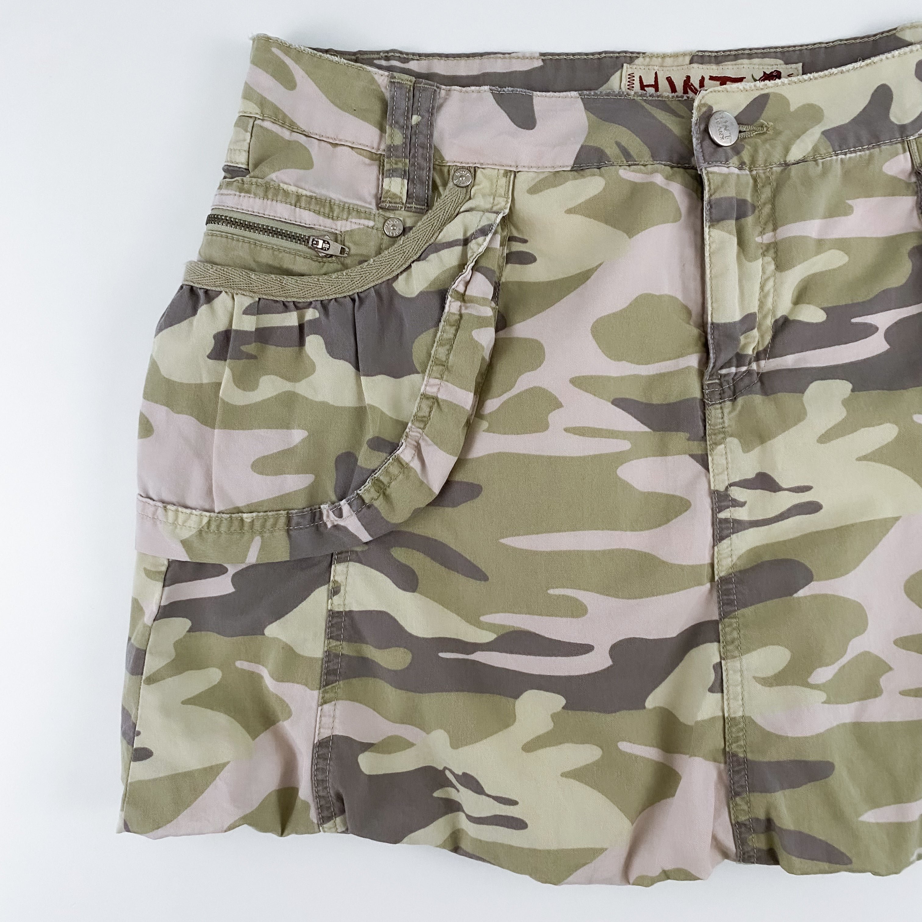 Camo Parachute Mini Skirt - 13/XL