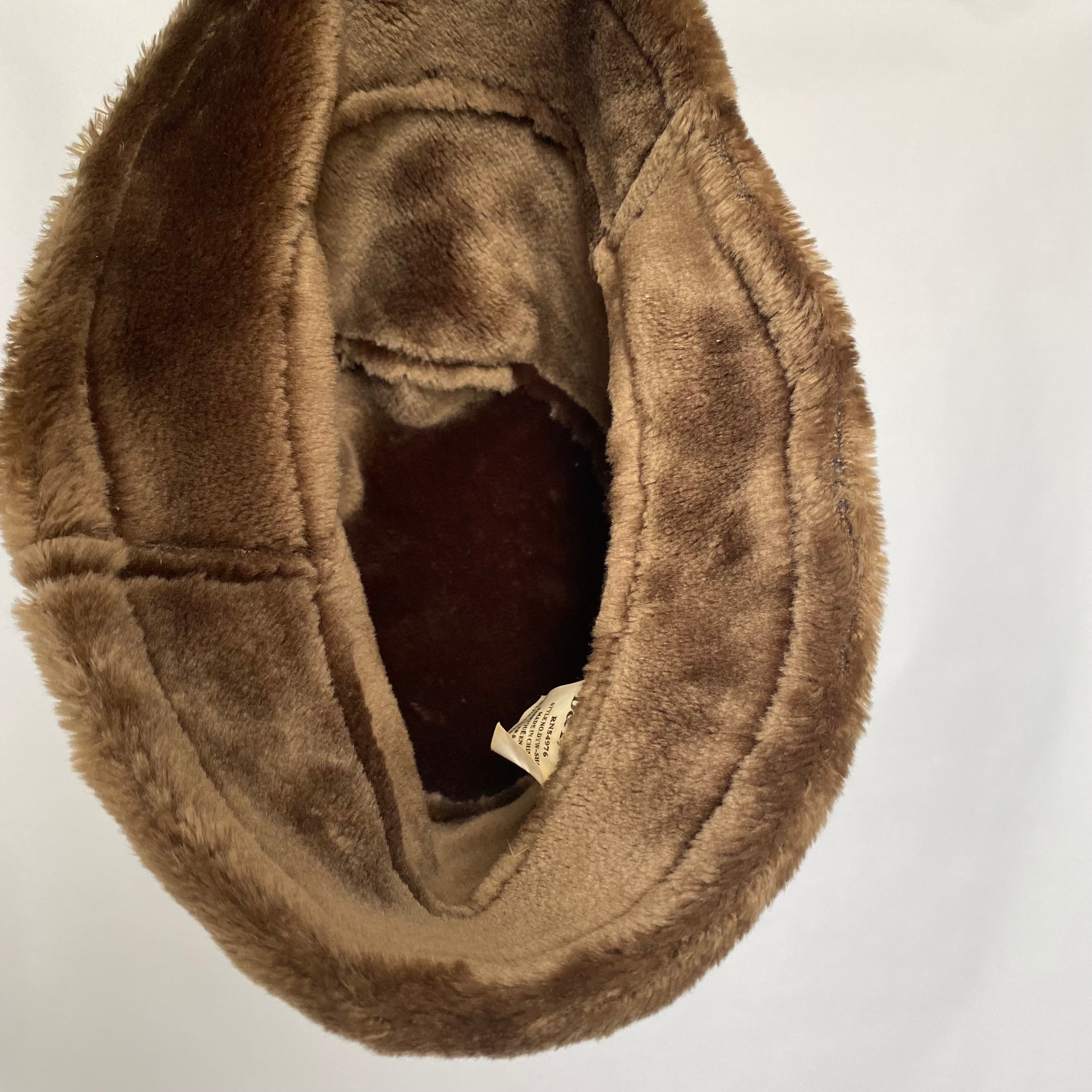 faux fur bucket hat