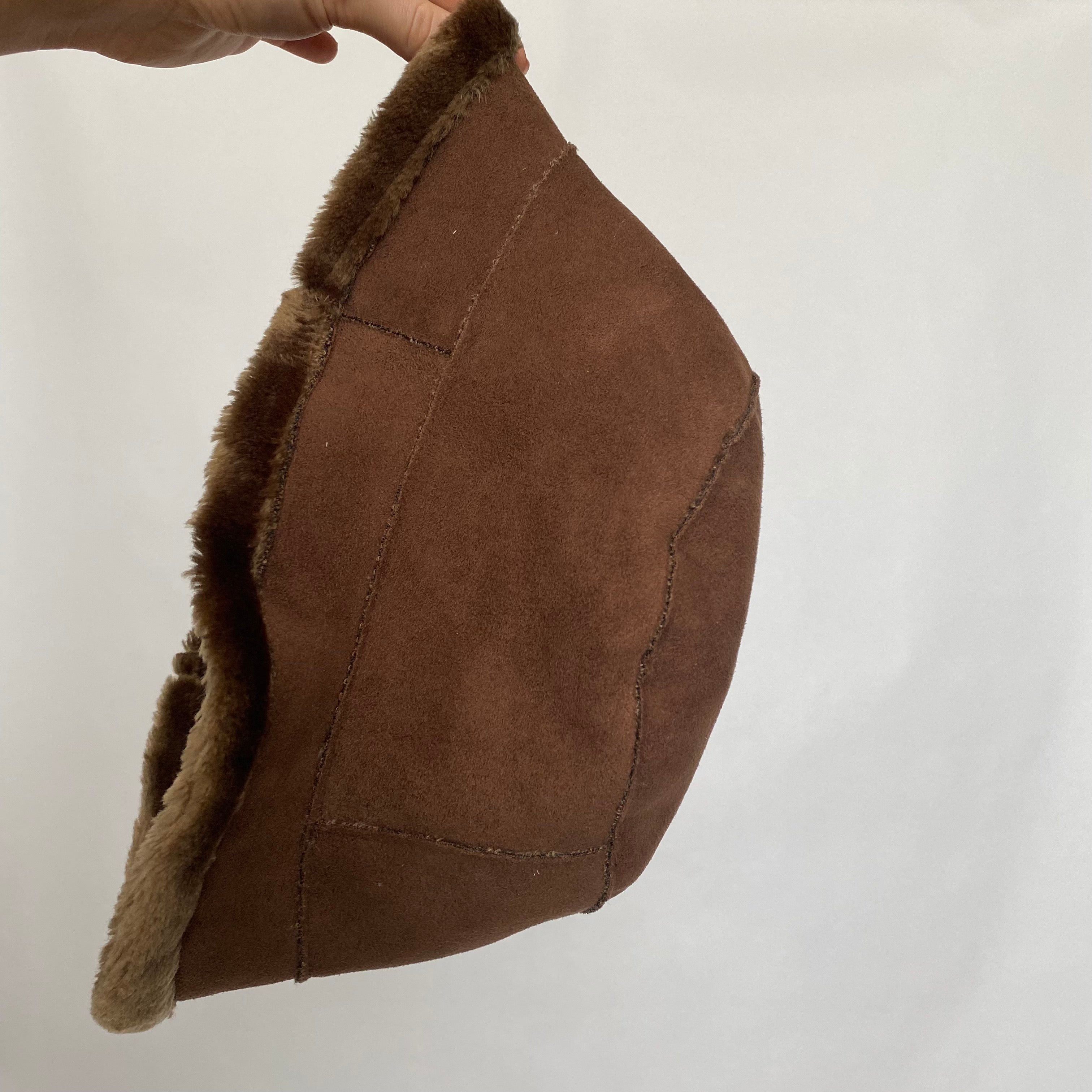 faux fur bucket hat