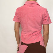 terry cloth button down - small