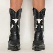 vintage nine west star cowgirl boots - 6