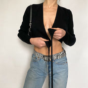 merino wool crop - medium