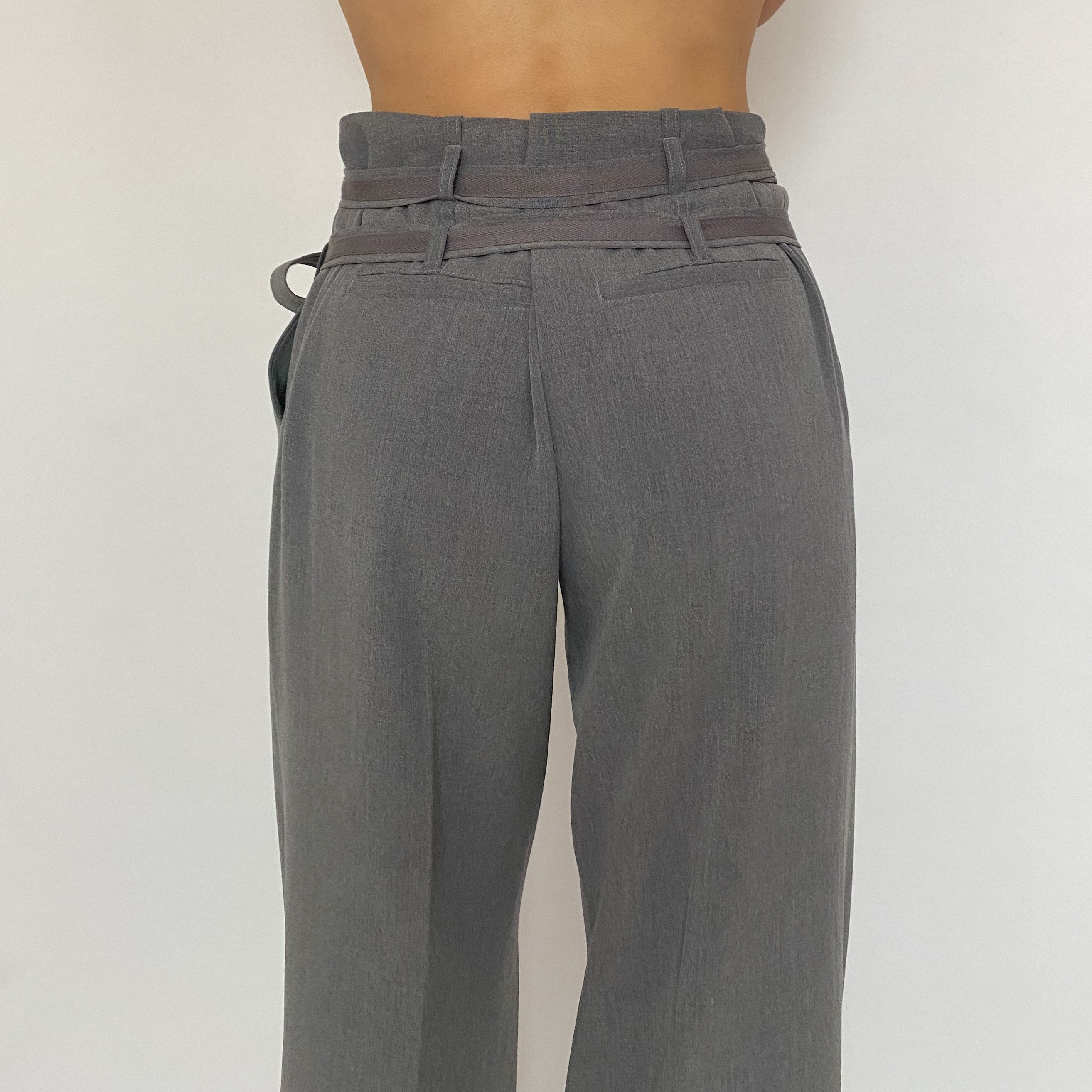 high rise wide leg trousers - size 6
