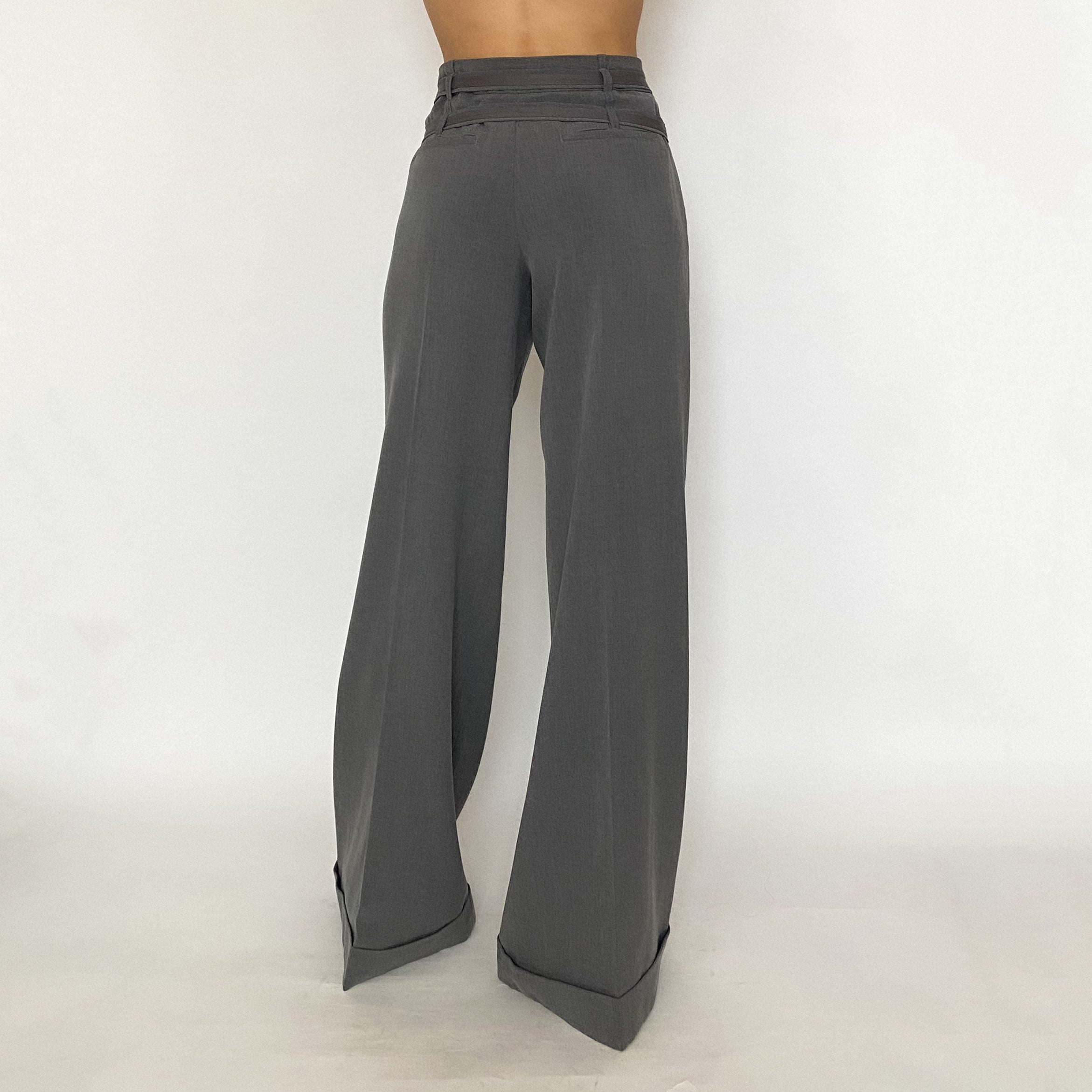 high rise wide leg trousers - size 6