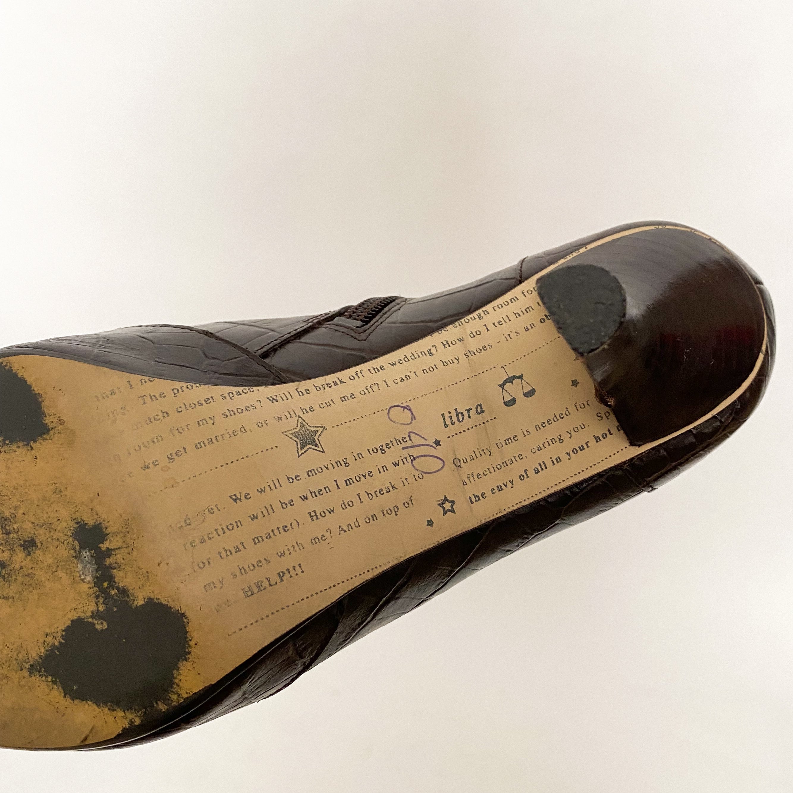 croc boots - size 6.5