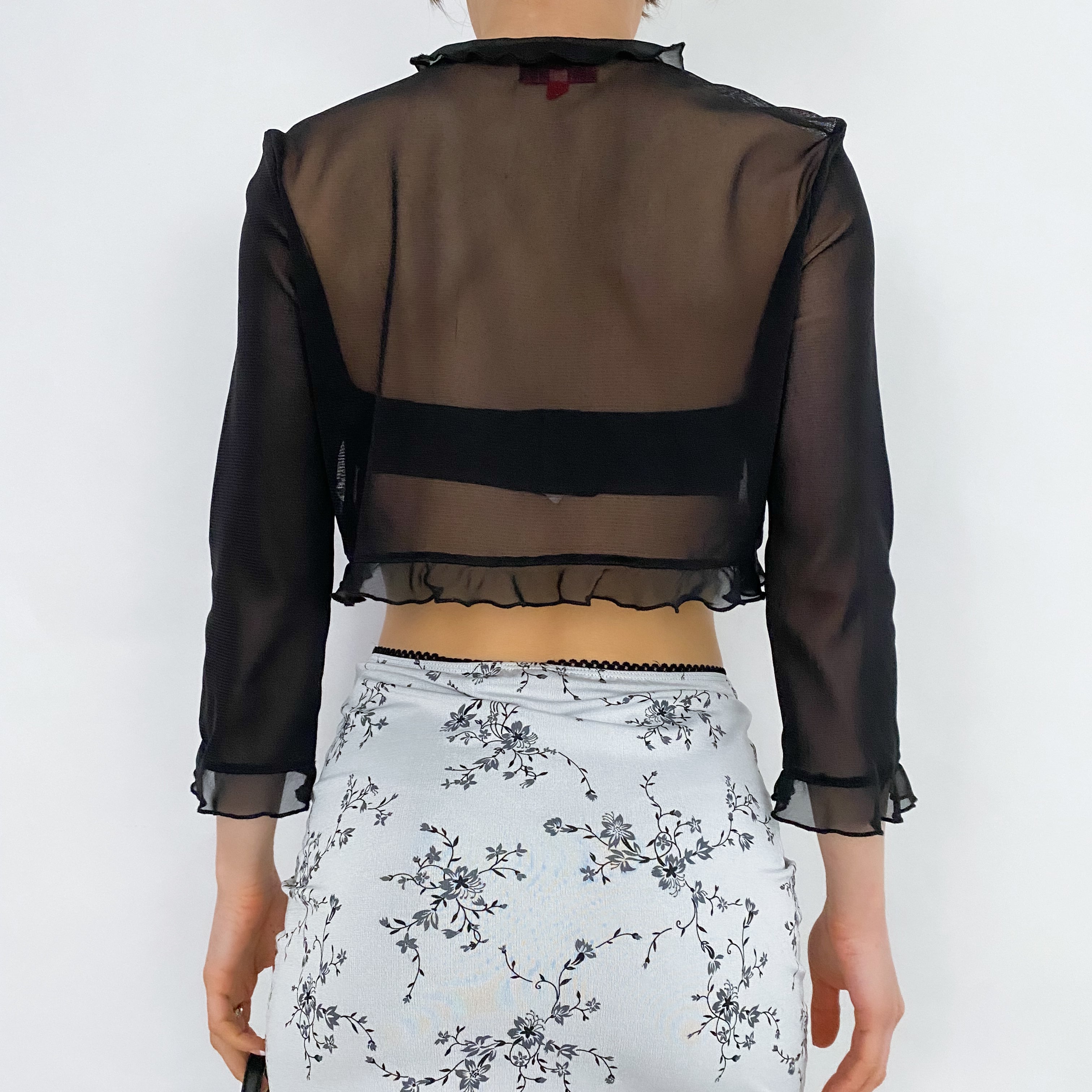 Flirty Mesh Shrug - Small