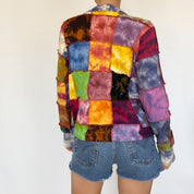 funky tie dye patchwork - s/m