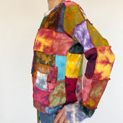 funky tie dye patchwork - s/m
