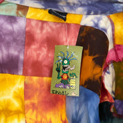 funky tie dye patchwork - s/m