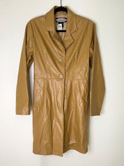 Deadstock Tan 2 Piece Faux Leather Y2K Set