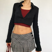 crop polo - extra small
