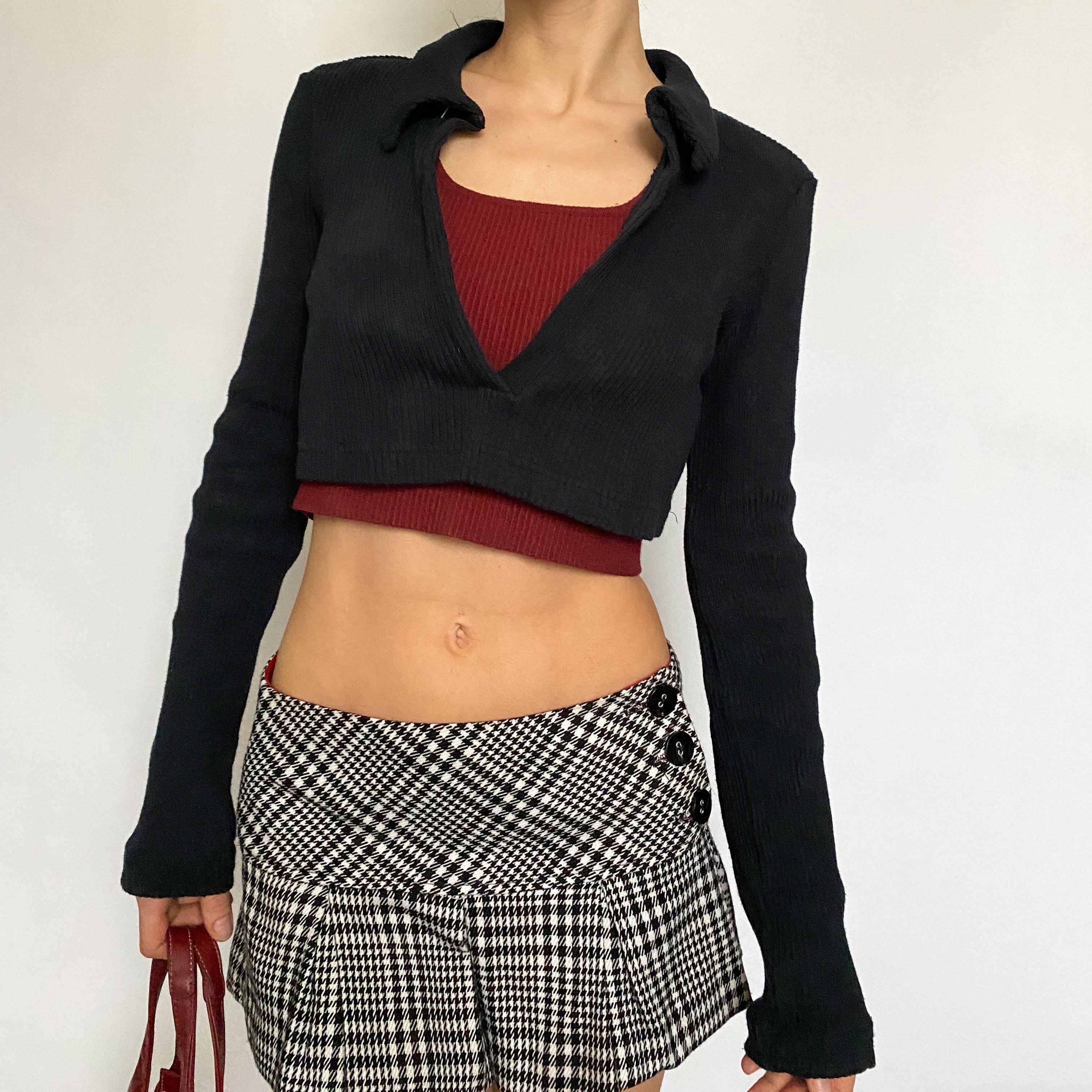 crop polo - extra small