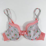 Floral Satin Bra 34C