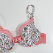 Floral Satin Bra 34C